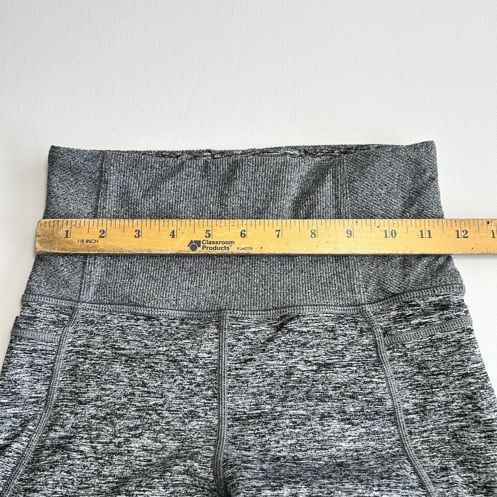 Athleta Exhale Heel Tight Heathered Gray High Rise Full Length Leggings Size XS - Picture 6 of 10